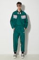 Спортен панталон adidas Originals 80s Nylon Archive 3-Stripes Track Top JC6519 зелен AW24