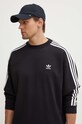 adidas Originals bluză Adicolor Oversized Crew negru IZ1829