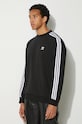 adidas Originals bluză Adicolor Oversized Crew negru IZ1829