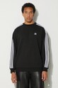 adidas Originals bluză Adicolor Oversized Crew IZ1829 negru