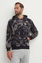 adidas Originals bluza bawełniana Tie-Dyed Hooded Aop IZ2508 czarny AW24
