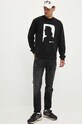 Karl Lagerfeld Jeans bluza 245D1807 czarny AW24