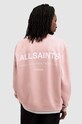 AllSaints hanorac de bumbac ACCESS roz M009NA