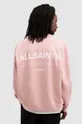 ροζ Βαμβακερή μπλούζα AllSaints ACCESS