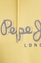 Bavlněná mikina Pepe Jeans SAUL HOODIE PM582695 žlutá