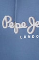 Pepe Jeans bluza bawełniana SAUL HOODIE PM582695 niebieski