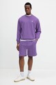 United Colors of Benetton hanorac de bumbac 342ZU1093 violet SS25
