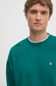 Odzież United Colors of Benetton bluza bawełniana 342ZU1093 zielony