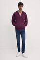 United Colors of Benetton bluza bawełniana 342ZU500P fioletowy SS25