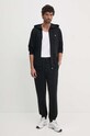 Βαμβακερή μπλούζα United Colors of Benetton 342ZU500P μαύρο SS25