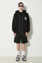 Carhartt WIP cotton sweatshirt Hooded Ablaze Jacket I033623.K02XX black AW24