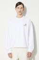 Carhartt WIP felpa American Script Sweat bianco I025475.02XX