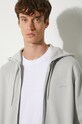 Carhartt WIP cotton sweatshirt Hooded Duster Script Jacket I033619.29JGD gray