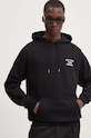Îmbrăcăminte Drôle de Monsieur hanorac de bumbac Le Hoodie Slogan PERM.HO162.CO127.BL negru