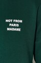 Хлопковая кофта Drôle de Monsieur Le Hoodie Slogan PERM.HO162.CO127.DGN зелёный