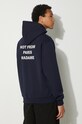 Îmbrăcăminte Drôle de Monsieur hanorac de bumbac Le Hoodie Slogan PERM.HO162.CO127.NY bleumarin
