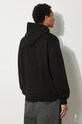 Abbigliamento Drôle de Monsieur felpa in cotone Le Hoodie Slogan a Poche Classique PERM.HO161.CO127.BL nero
