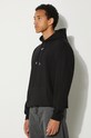 Drôle de Monsieur felpa in cotone Le Hoodie Slogan a Poche Classique nero PERM.HO161.CO127.BL