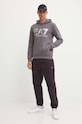 EA7 Emporio Armani hanorac de bumbac PJSHZ.6DPM16.1992 gri AW24
