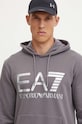 EA7 Emporio Armani hanorac de bumbac gri PJSHZ.6DPM16.1992