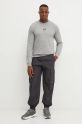 EA7 Emporio Armani felpa in cotone PJVRZ.8NPM30.3905 grigio AW24