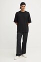 Pamučna majica Armani Exchange 6DZMHR.ZJNQZ crna AW24