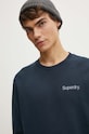 Βαμβακερή μπλούζα Superdry M2013738A.BQF μπλε