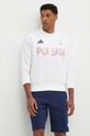 adidas Performance bluză trening Polska alb JF6688