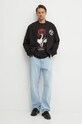 Хлопковая кофта Versace Jeans Couture 77GAIT04.CF00T чёрный AW24