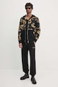 Bavlněná mikina Versace Jeans Couture 77GAI3Z1.FS161 černá AW24