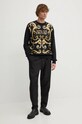 Хлопковая кофта Versace Jeans Couture 77GAI3RB.FS182 чёрный AW24