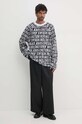 Versace Jeans Couture hanorac de bumbac 77GAI316.FS157 negru AW24