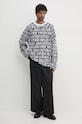 Bavlněná mikina Versace Jeans Couture 77GAI316.FS157 černá AW24