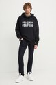 Versace Jeans Couture hanorac de bumbac 77GAIL02.CF02L negru AW24