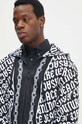 Бавовняна кофта Versace Jeans Couture чорний 77GAIE08.CF20E