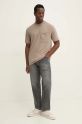 Armani Exchange tricou 6DZMJC.ZJXHZ bej NC24