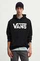 Vans hanorac de bumbac negru VN000HNXBLK1