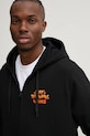 Vans hanorac de bumbac negru VN000KHZBLK1