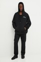 Bavlnená mikina Vans VN000KJ1BLK1 čierna AW24
