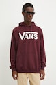 Ruházat Vans pamut melegítőfelső VN000HNXK1O1 burgundia