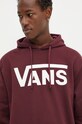 Vans pamut melegítőfelső burgundia VN000HNXK1O1