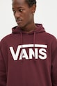 Vans pamut melegítőfelső burgundia VN000HNXK1O1