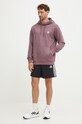 Pamučna dukserica adidas Originals IX7673 ljubičasta AW24