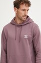 Pamučna dukserica adidas Originals ljubičasta IX7673
