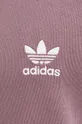 Хлопковая кофта adidas Originals IX7673 фиолетовой