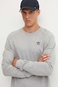 Pamučna dukserica adidas Originals siva IX7677