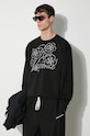 Kenzo cotton sweatshirt Constellation Emb Classic black FE65SW2284MG.99J