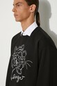 Kenzo bluza bawełniana Gots Star Tiger Emb Classic FE65SW2184MG.99J czarny