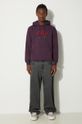 Βαμβακερή μπλούζα Puma Classics Play Paris Hoodie 626766 μωβ AW24