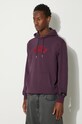 Pamučna dukserica Puma Classics Play Paris Hoodie ljubičasta 626766